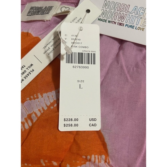 Anthropologie Tie-Dye Wrap Mini Dress NWT Size Large TWO Piece - Picture 9 of 11